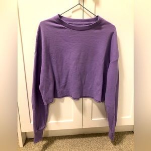 Purple waffle knit